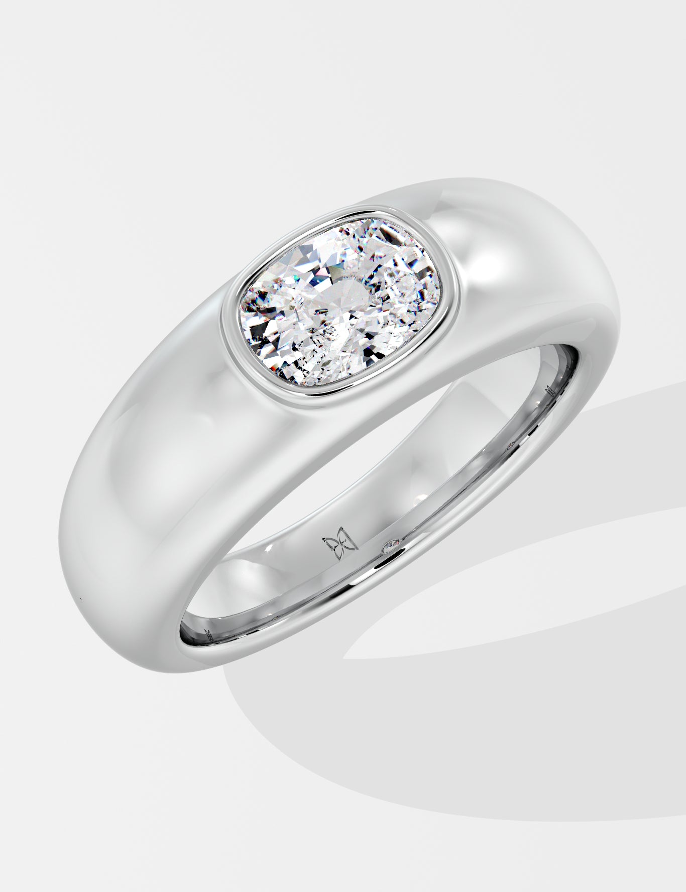 1 ct Oro Cushion Ring