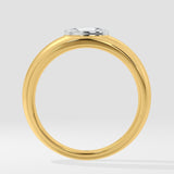 1 ct Oro Cushion Men's Ring