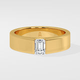 1.5 Ct Emerald Meridian Men's Ring