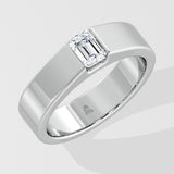 1.5 Ct Emerald Meridian Men's Ring