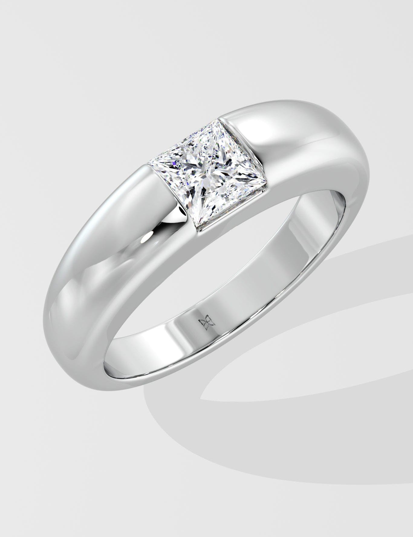 1 Ct Princess Dome Diamond Ring - House of Quadri
