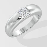 1 Ct Princess Dome Diamond Men's Ring