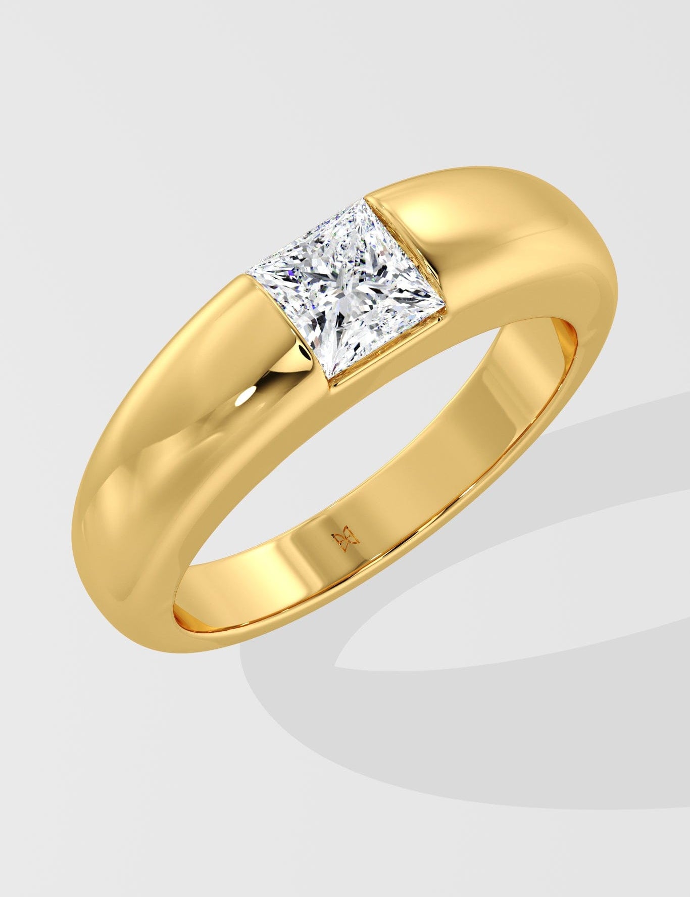 1 Ct Princess Dome Diamond Ring - House of Quadri