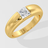 1 Ct Princess Dome Diamond Men's Ring