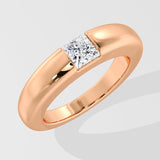 1 Ct Princess Dome Diamond Ring
