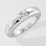 1 Ct Princess Dome Diamond Ring