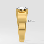 1 Ct Magnus Bezel Men's Ring - House Of Quadri