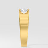 1 Ct Radiant Aperture Men's Ring