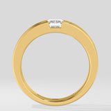 1 Ct Emerald Split Men's Band - House Of Quadri