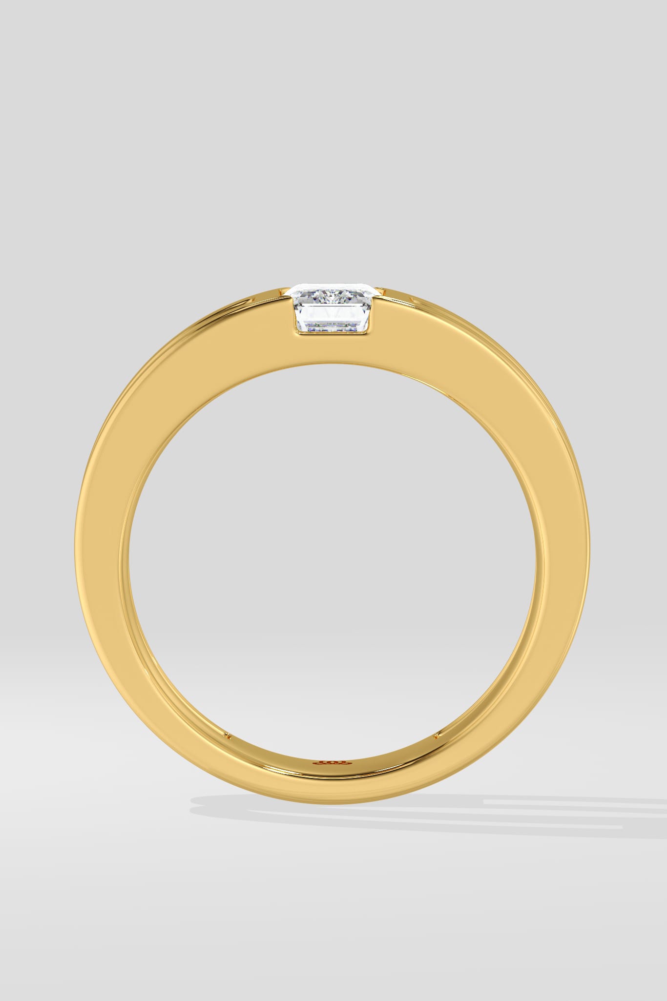 1 Ct Emerald Split Men's Band - House Of Quadri