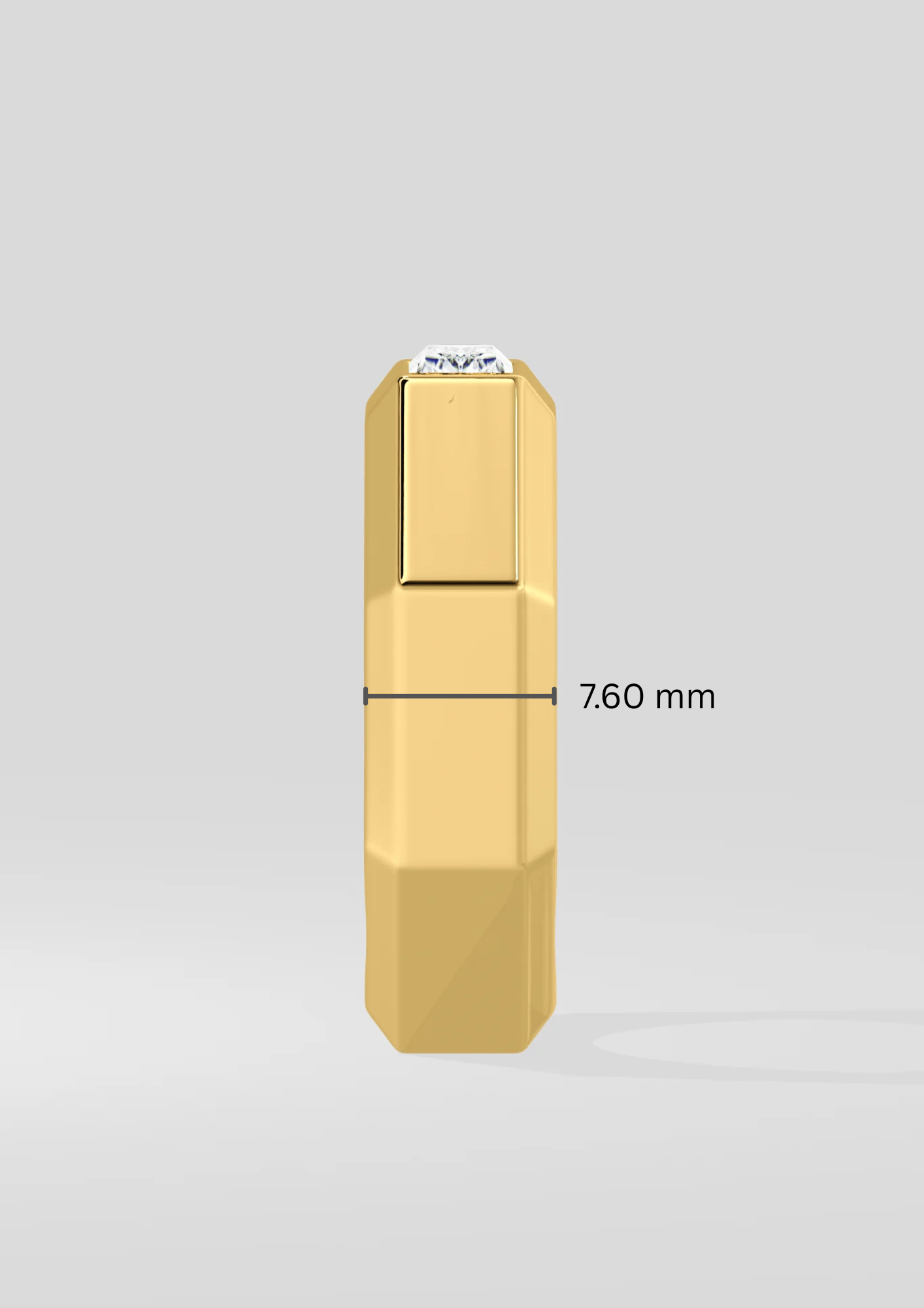 0.50 Ct Baguette Prism Men's Ring - House of Quadri