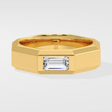 0.50 Ct Baguette Prism Men's Ring