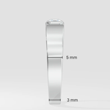 0.30 Ct Asscher Men's Ring