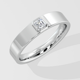 0.30 Ct Asscher Men's Ring
