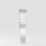 0.30 Ct Asscher Men's Ring