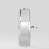 0.75 Ct Cushion Crest Men's Ring - House of Quadri