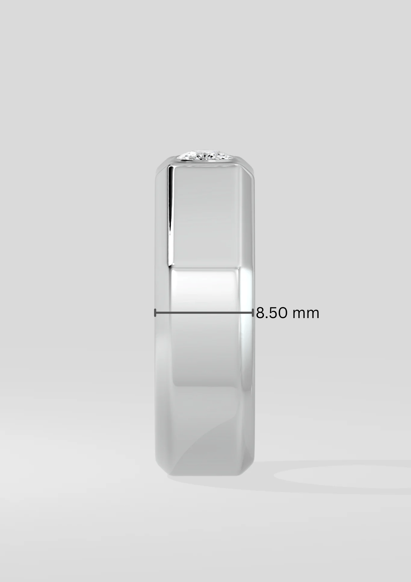 0.75 Ct Cushion Crest Men's Ring - House of Quadri