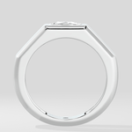 0.75 Ct Cushion Crest Men's Ring - House of Quadri