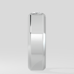 0.75 Ct Cushion Crest Men's Ring - House of Quadri