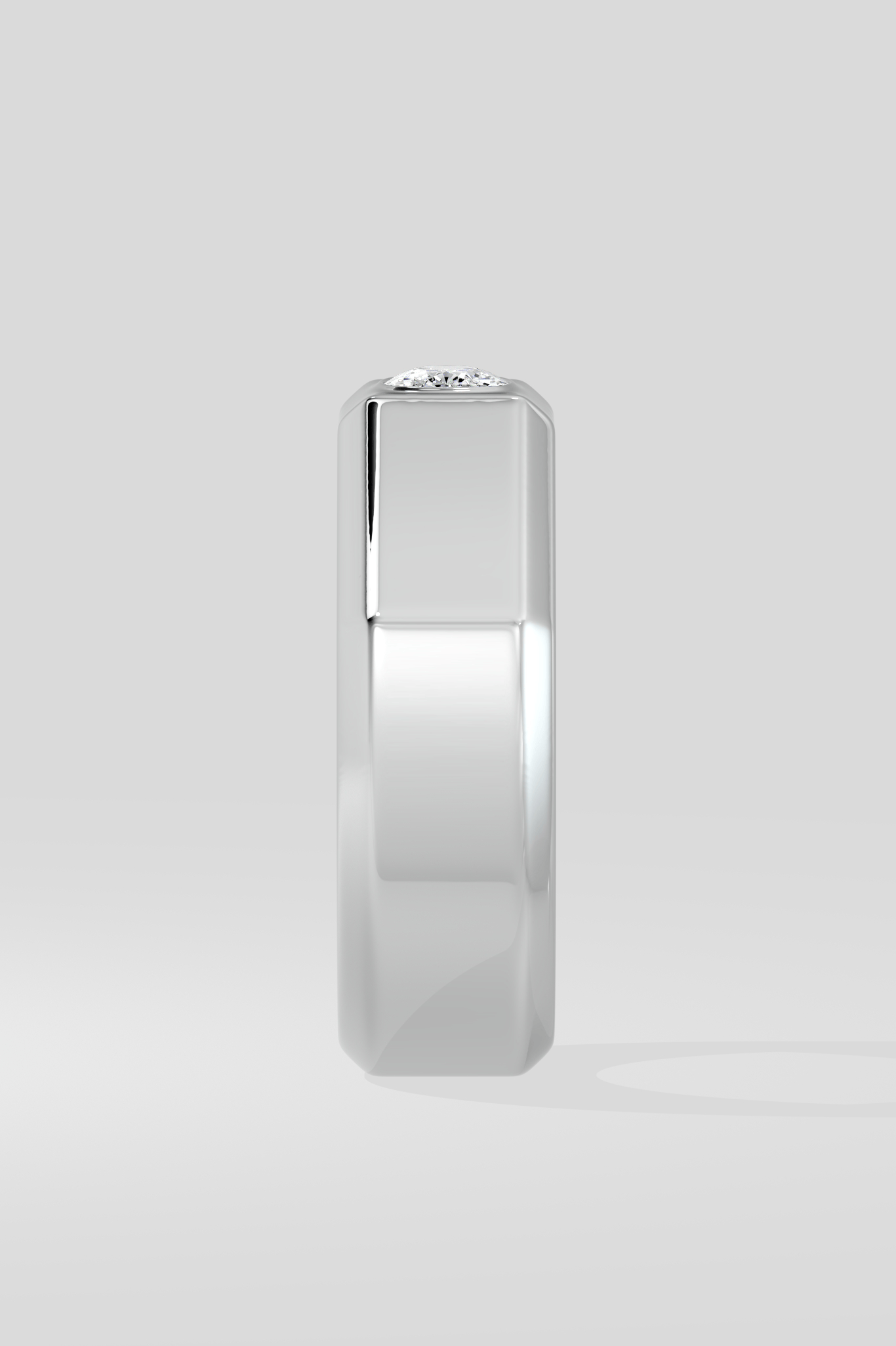 0.75 Ct Cushion Crest Men's Ring - House of Quadri