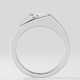 1 Ct Princess Frame Men's Ring