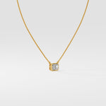 1 ct East West Emerald Necklace - House Of Quadri