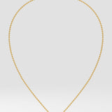 1 ct East West Emerald Necklace