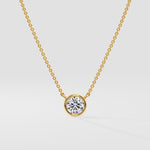 1 ct Bezel Solitaire Necklace - House Of Quadri