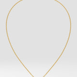 1 ct Bezel Solitaire Necklace