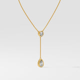 1 ct Solitaire Drop Necklace - House Of Quadri