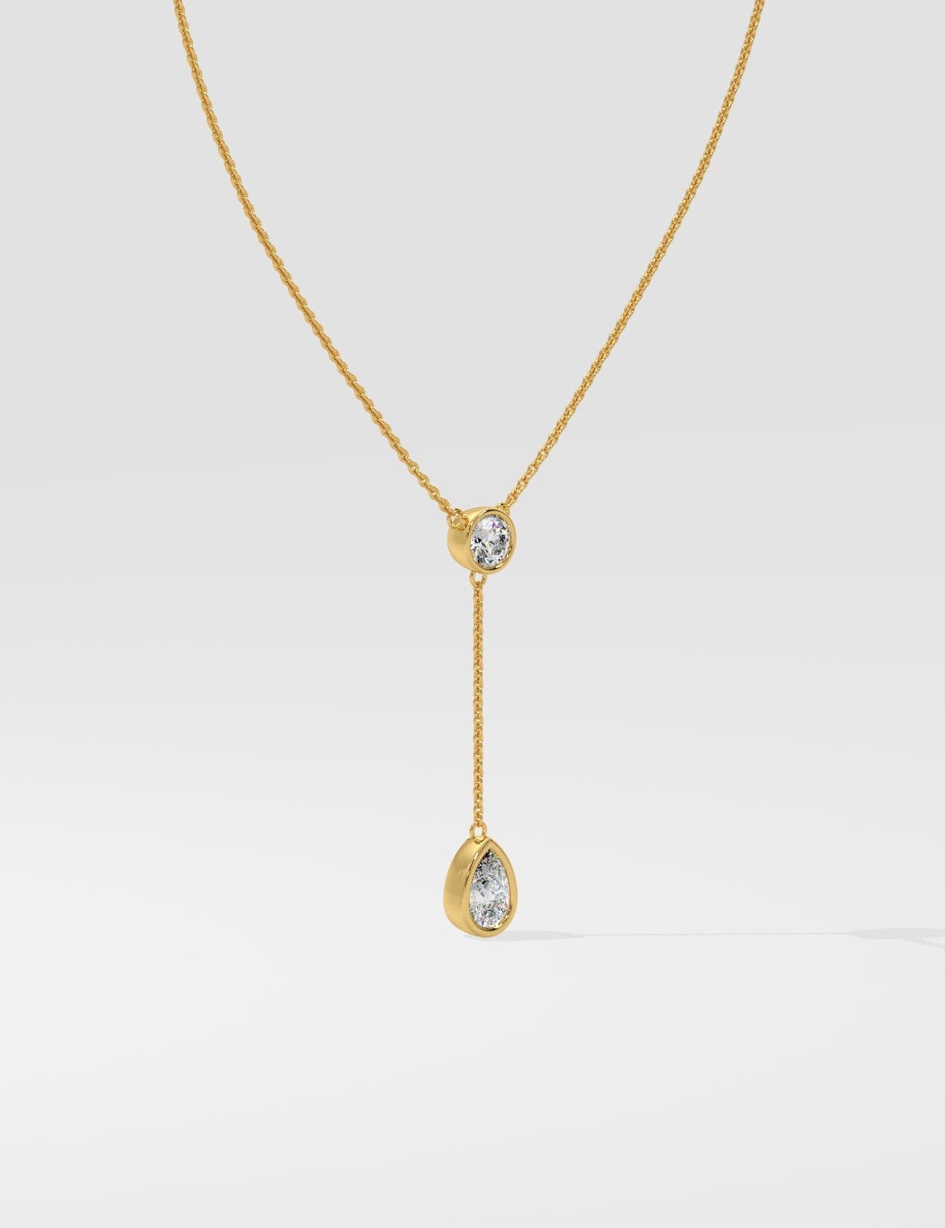 1 ct Solitaire Drop Necklace - House Of Quadri