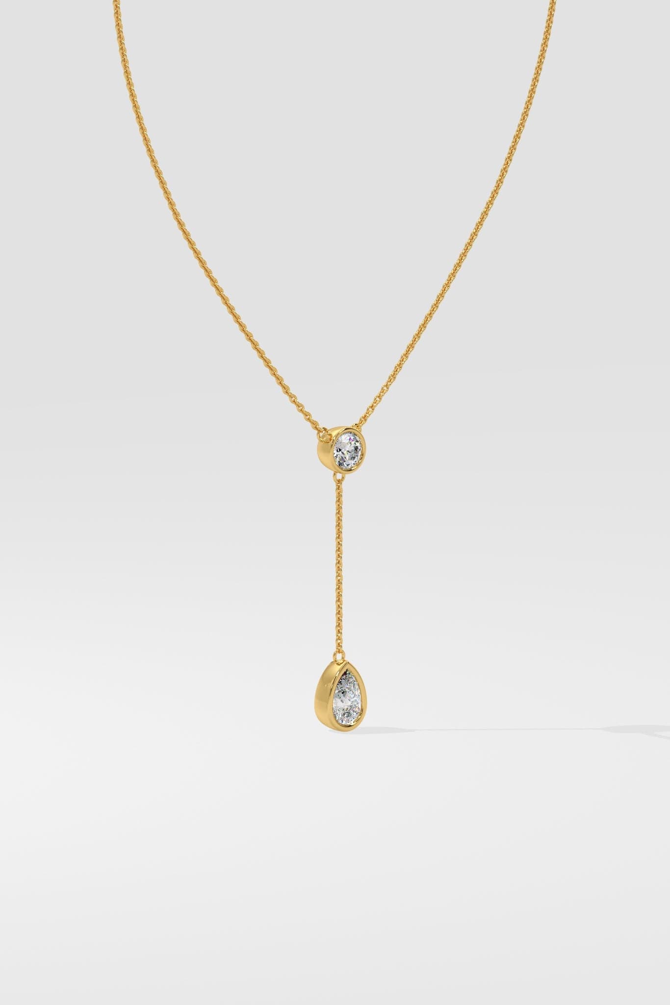 1 ct Solitaire Drop Necklace - House Of Quadri