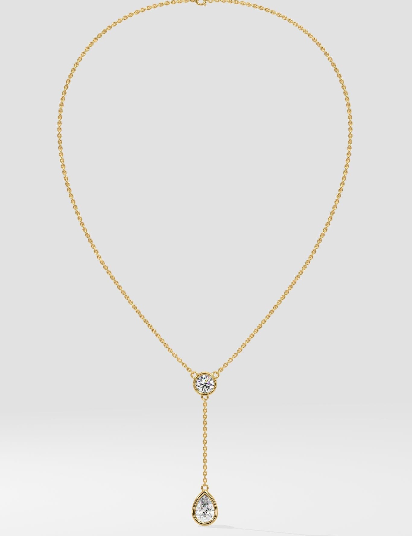 1 ct Solitaire Drop Necklace - House Of Quadri