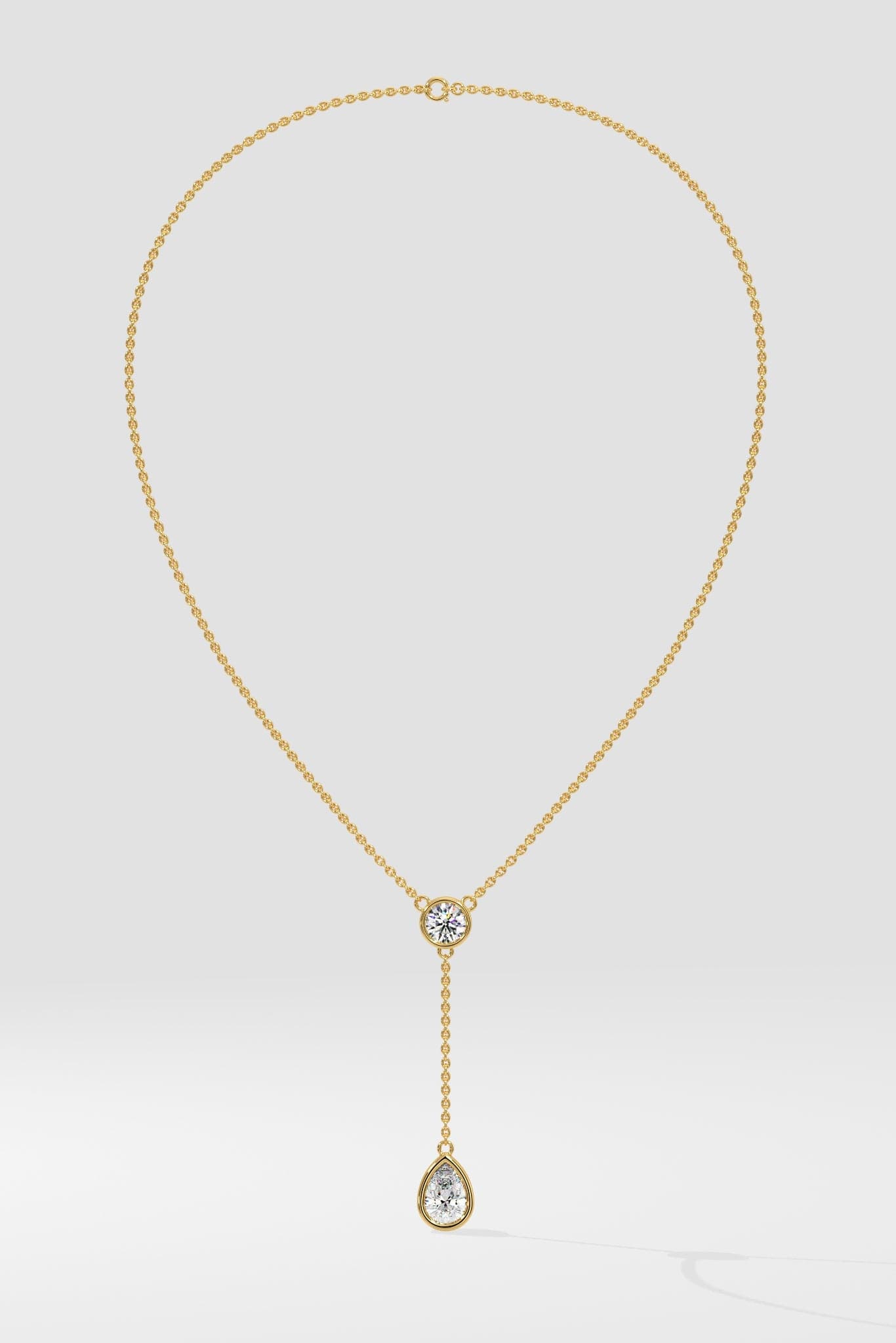 1 ct Solitaire Drop Necklace - House Of Quadri