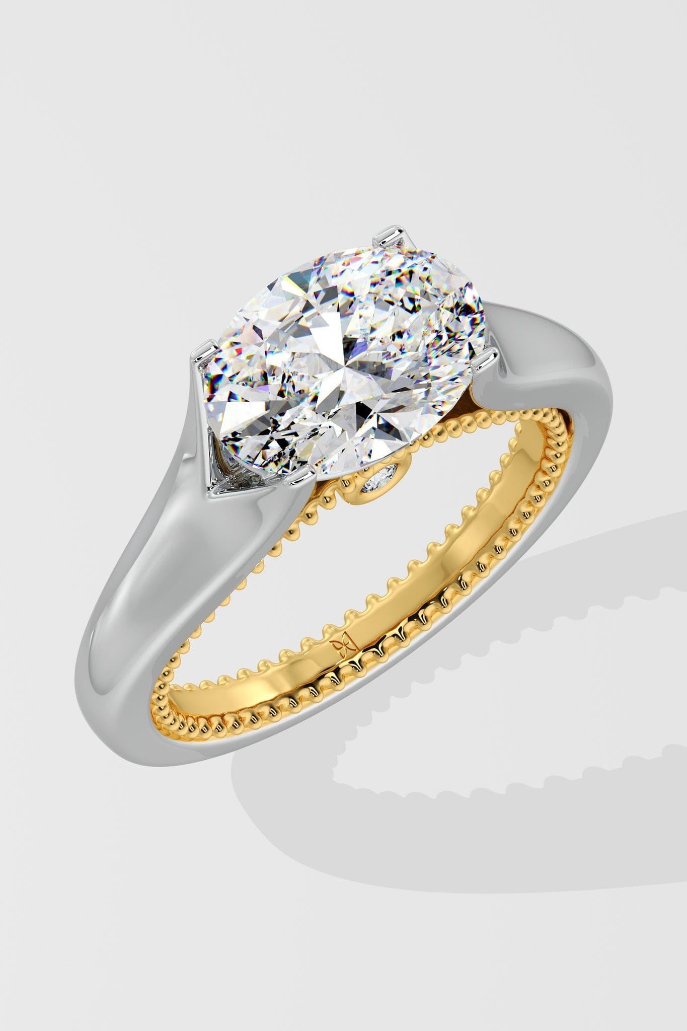 ct East-West Oval Solitaire Diamond Ring1