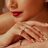 1.5 ct East-West Oval Solitaire Diamond Ring