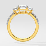 Emra Three Stone Anniversary Ring - House Of Quadri