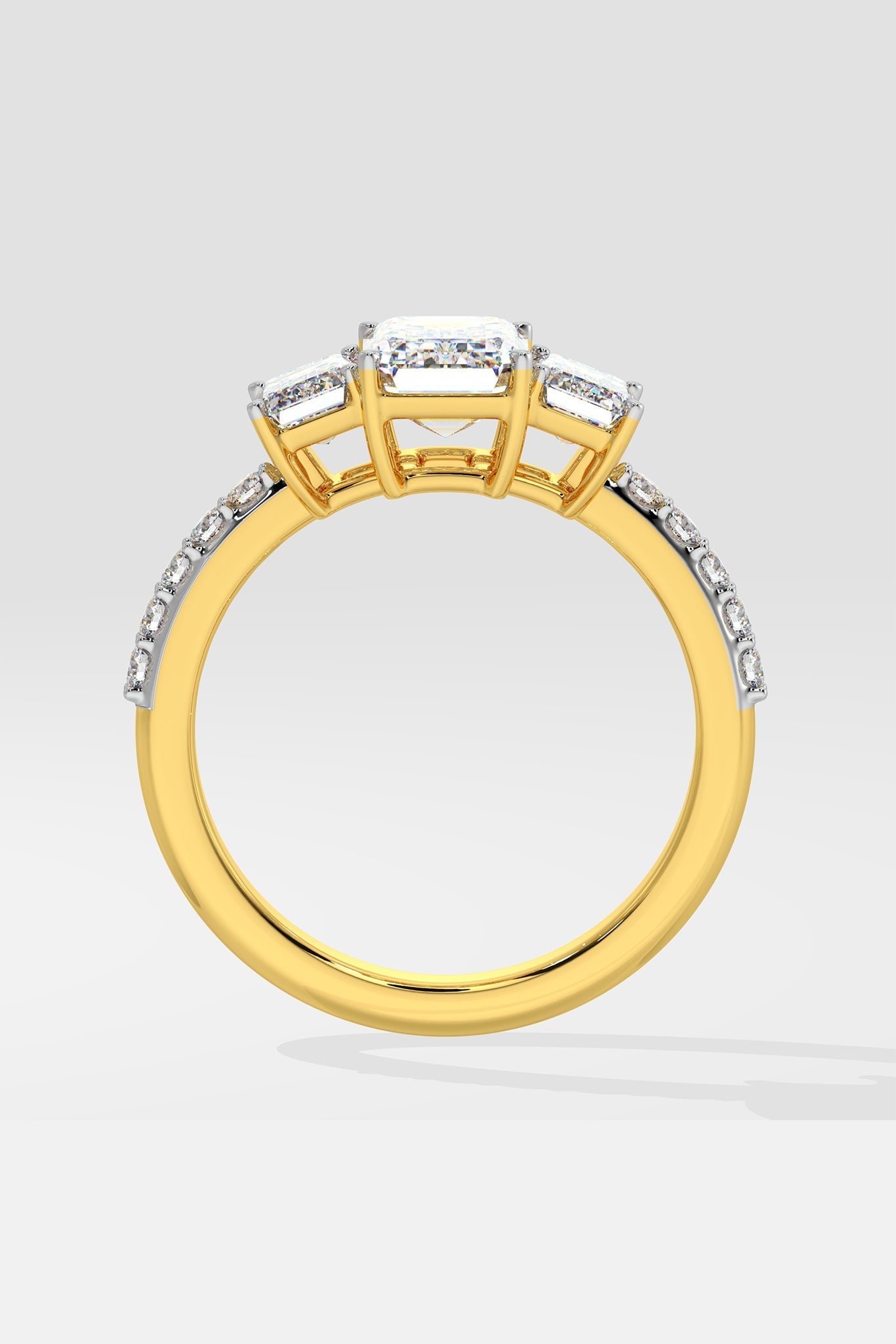 Emra Three Stone Anniversary Ring - House Of Quadri