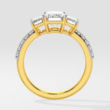 Three Stone Anniversary Diamond Ring