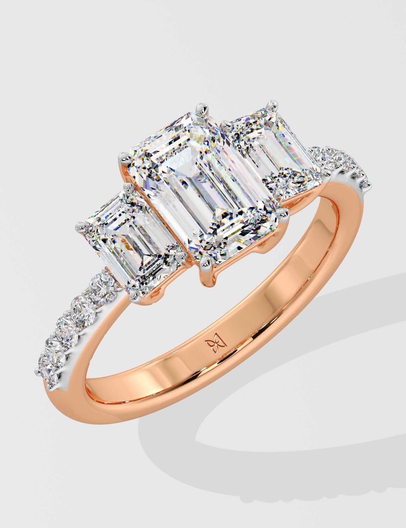 Three Stone Anniversary Ring - House Of Quadri