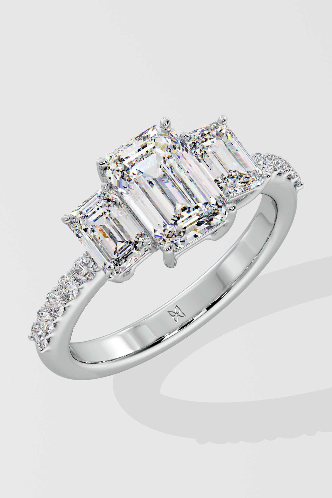 Three Stone Anniversary Ring - House Of Quadri