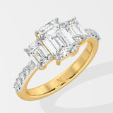 Emra Three Stone Anniversary Ring - House Of Quadri