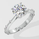 1.25 ct Spaced Solitaire Diamond Ring