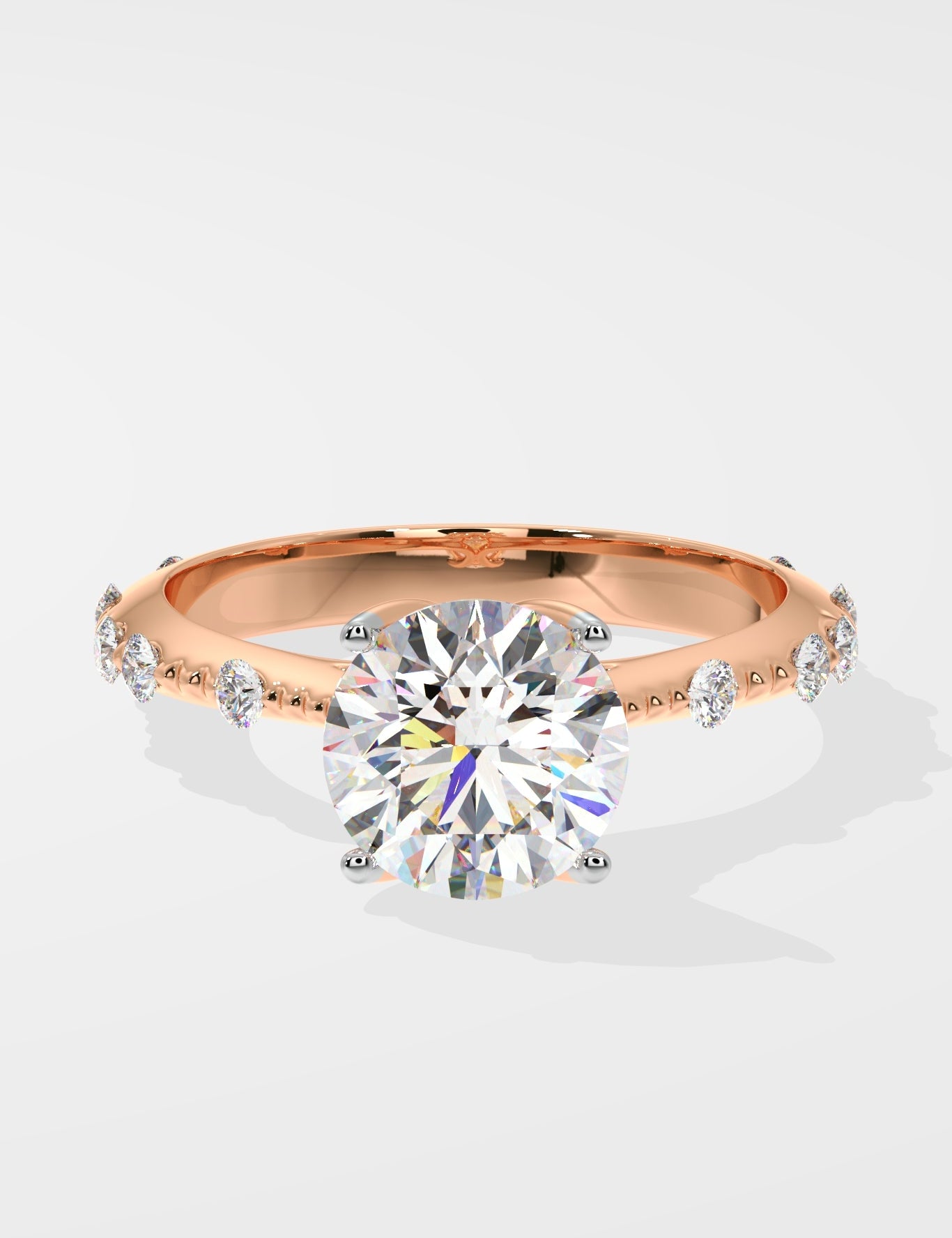 Stellar Spaced Solitaire Ring - House Of Quadri