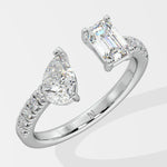 2 Stone Gap Ring - House Of Quadri