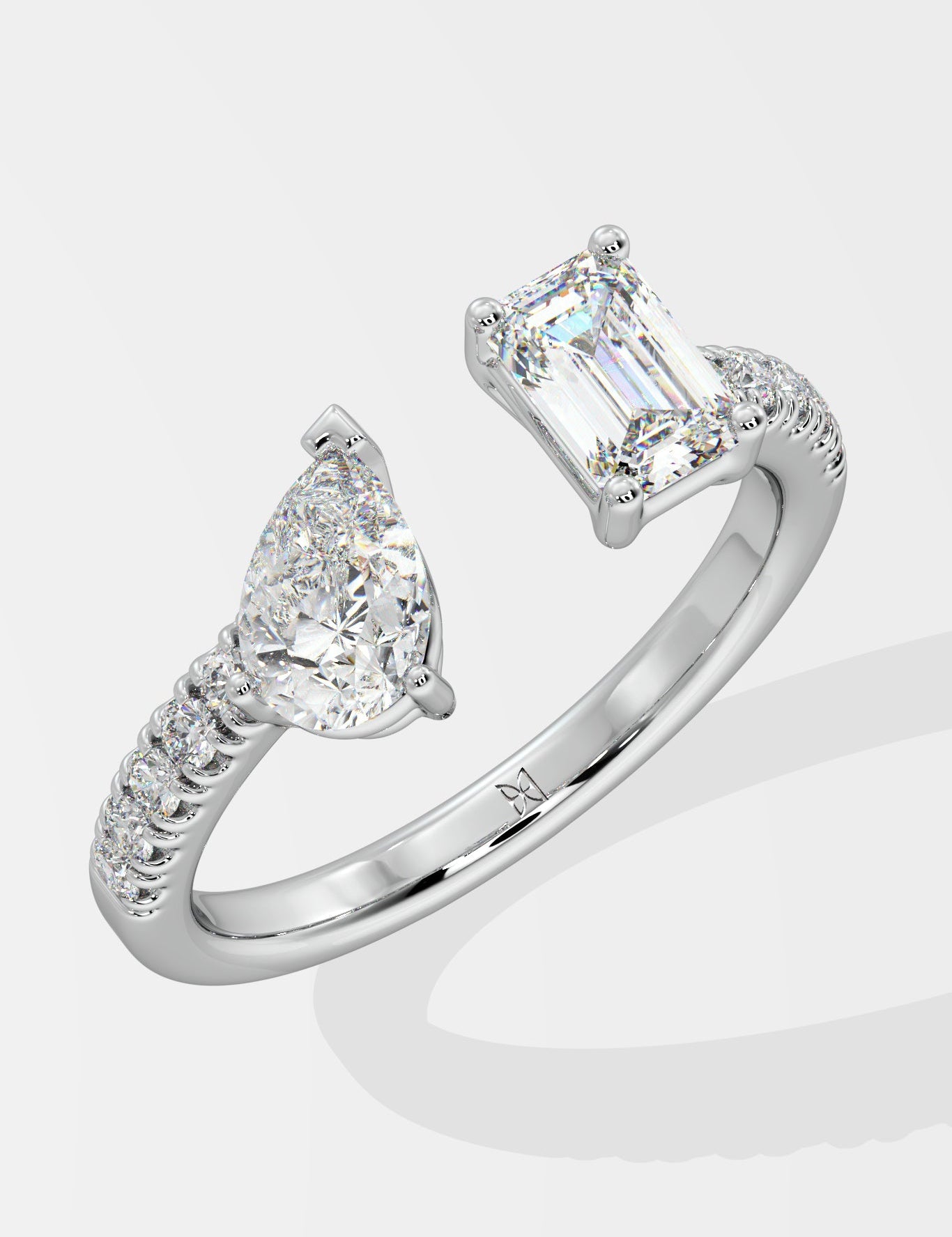 2 Stone Gap Ring - House Of Quadri