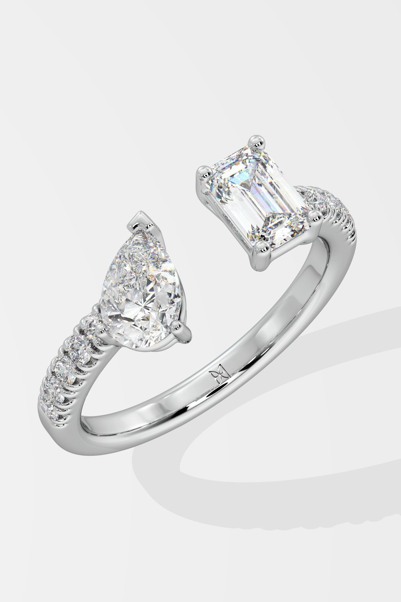 2 Stone Gap Ring - House Of Quadri