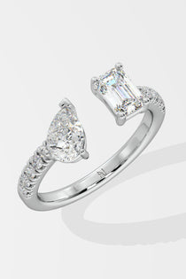 2 Stone Gap Ring - House Of Quadri