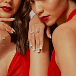 Askew 3 Stone Double Ring - House Of Quadri