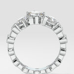 Askew 3 Stone Double Ring - House Of Quadri